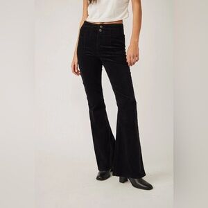 We The Free Black High-Waisted Flare Pants